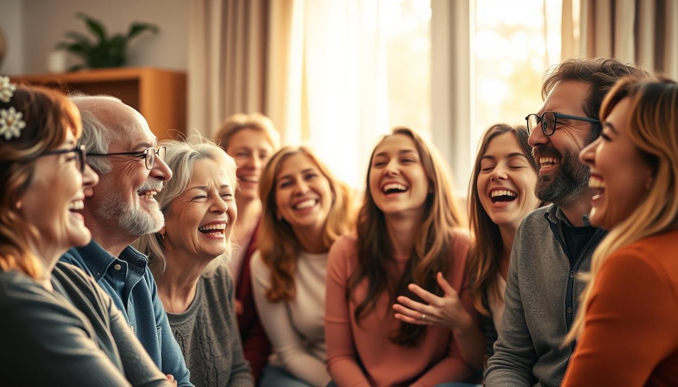 laughter therapy benefits · humor mental health · stress relief laughter