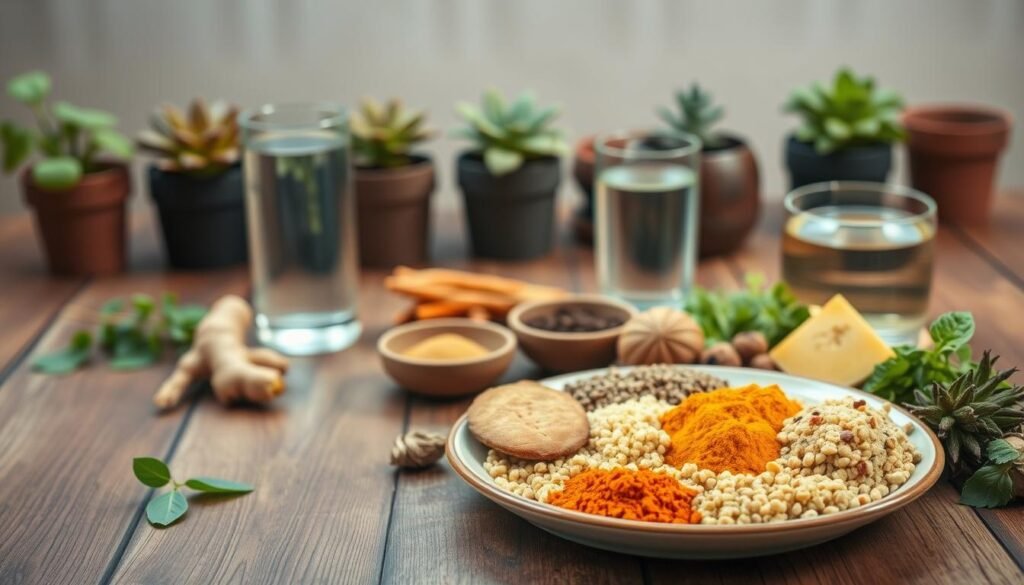 balanced diet and adaptogens