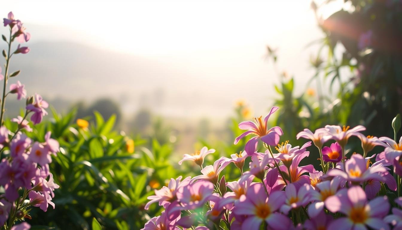 flower essence skincare, botanical mood therapy, floral wellness glow