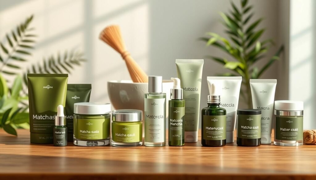 matcha skincare products