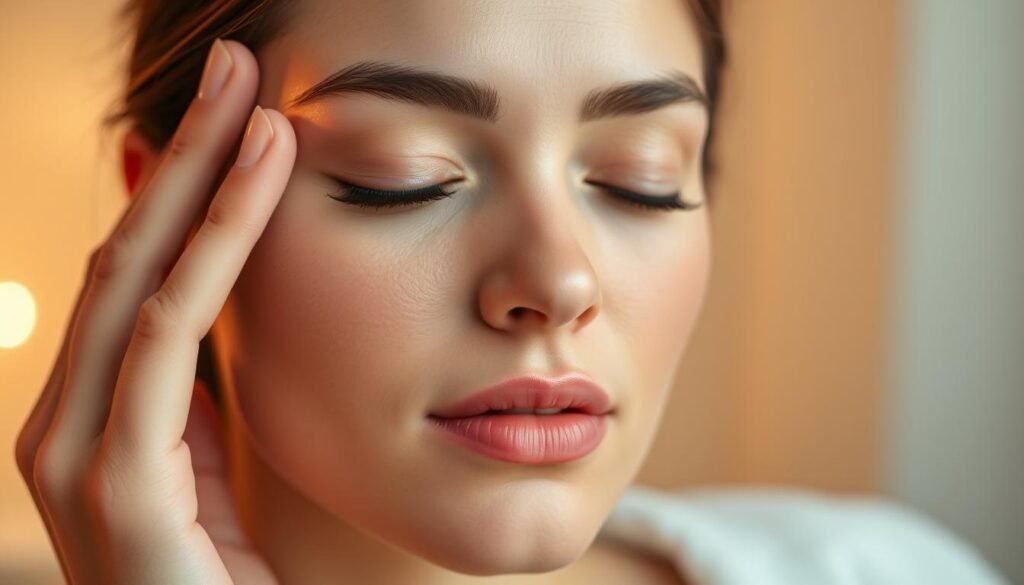 facial acupressure for glowing skin