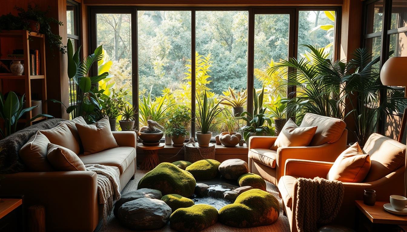 indoor nature therapy for stress relief and home mental health design
